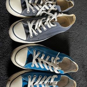 2 pair Chucks Converse All Star ⭐️ Sz 7 men 9 women